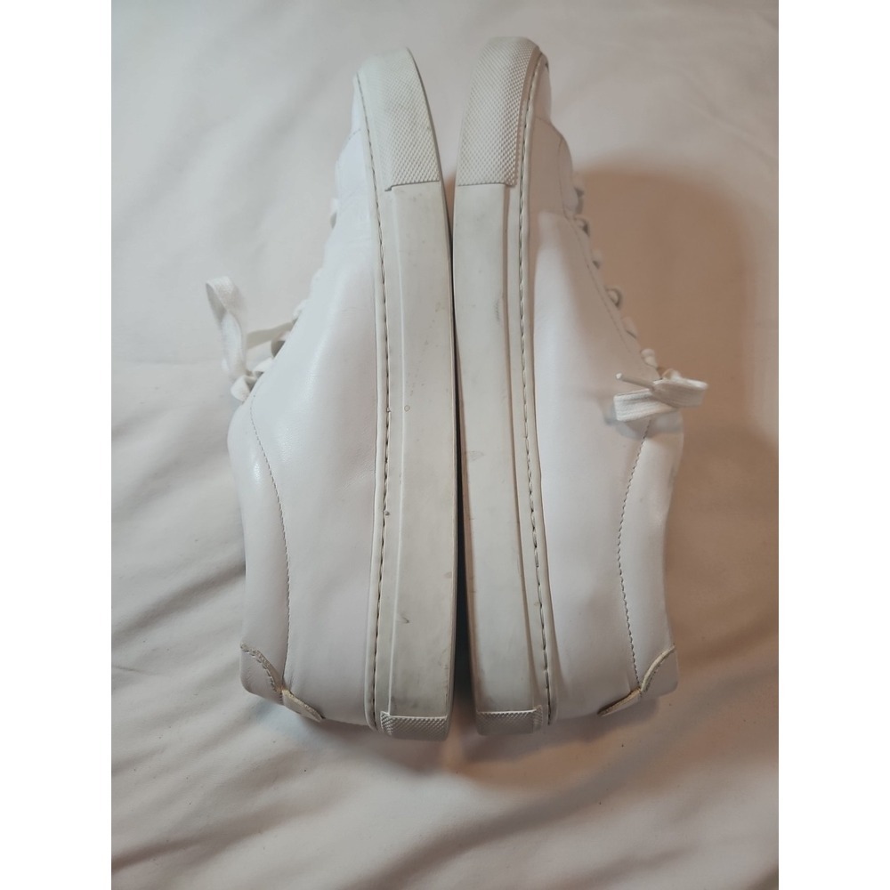 Good Man Brand Edge White Leather Casual Sneaker Shoes Low Top Mens Size 8 1/2 - Picture 6 of 7